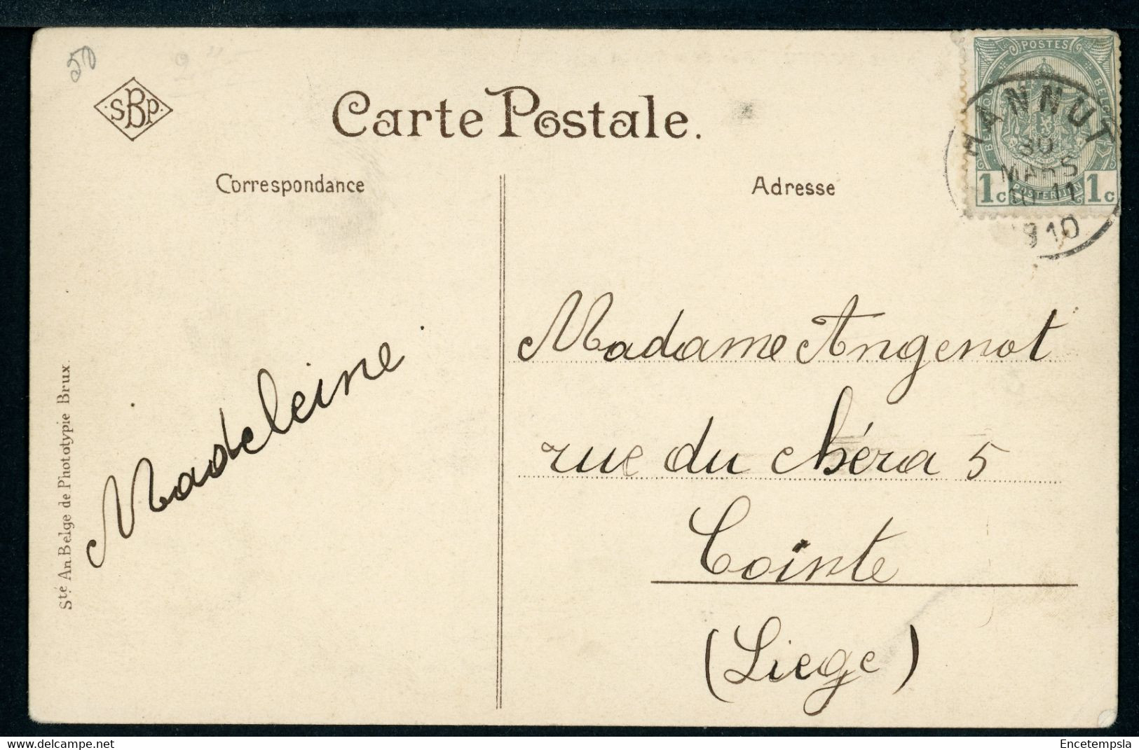 CPA - Carte Postale - Belgique - Hannut - Rue De La Station - 1910 (CP20457OK) - Hannut