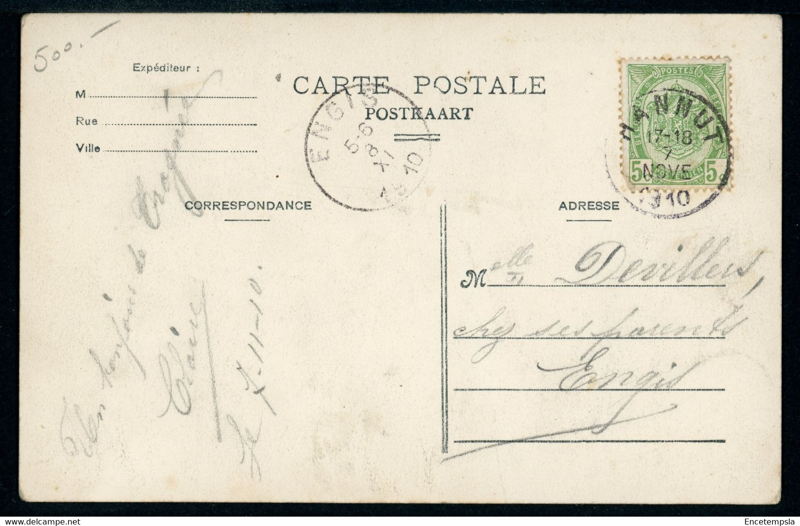 CPA - Carte Postale - Belgique - Hannut - Rue Zénobe Gramme - 1910  (CP20463OK) - Hannut