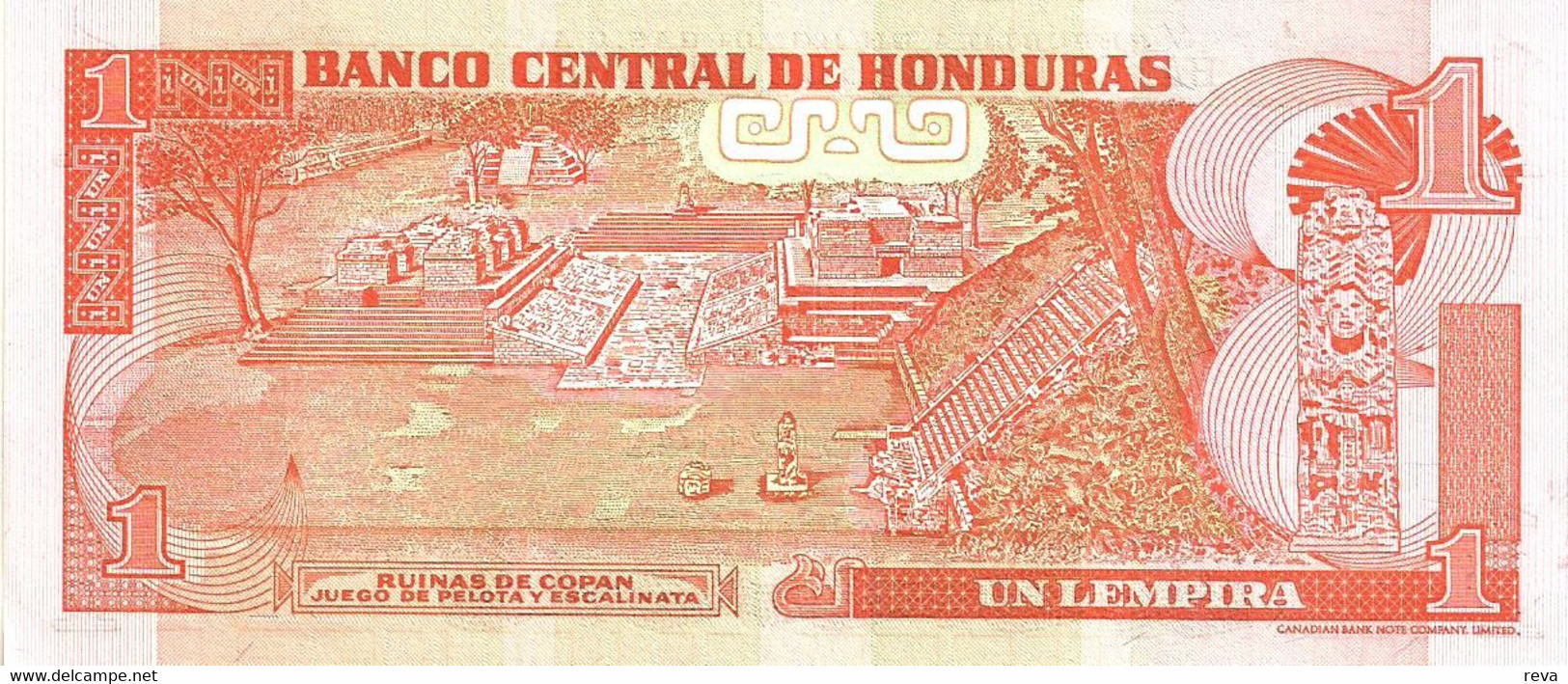 HONDURAS 1 LEMPIRA RED MAN FRONT MAYAN TEMPLE BACK DATED 13-07-2006 P.84a? UNC READ DESCRIPTION !! - Honduras