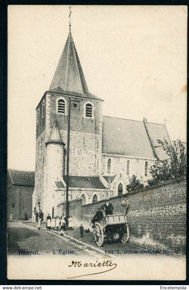 CPA - Carte Postale - Belgique - Hannut - L'Eglise - 1913 (CP20467) - Hannut