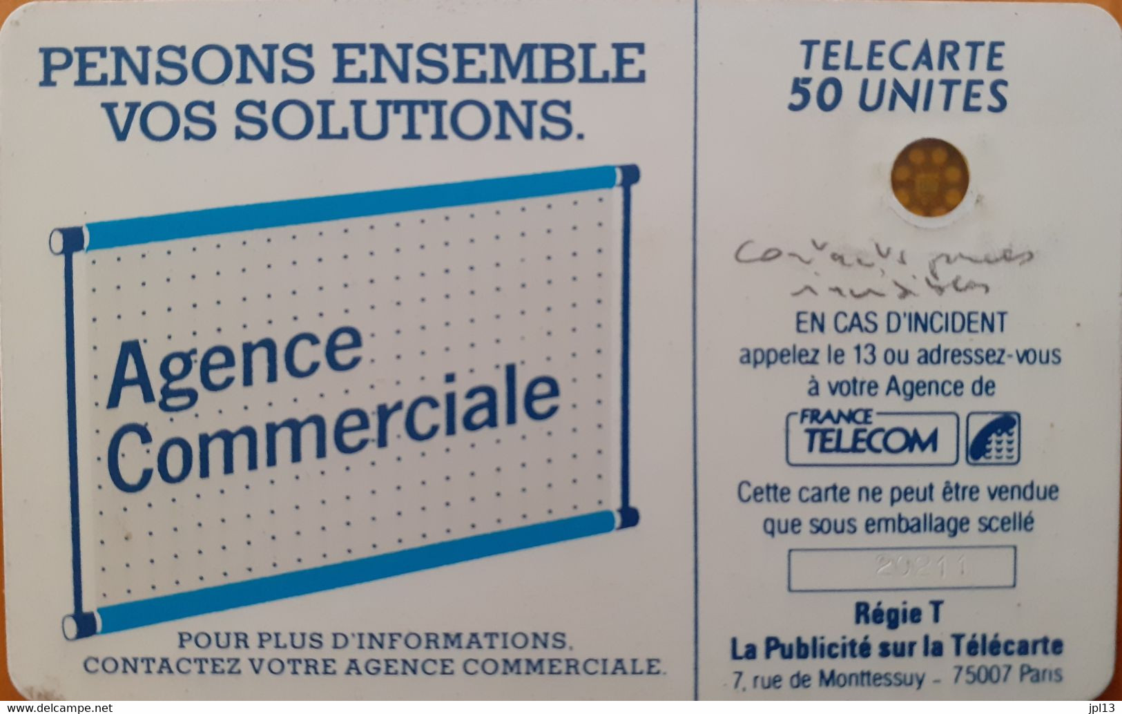 Carte à Puce - France - France Telecom - Les 600 Agences - SC4ab D6, 5 N° Petits Emboutis,contacts Puce Invisibles - 600 Agences