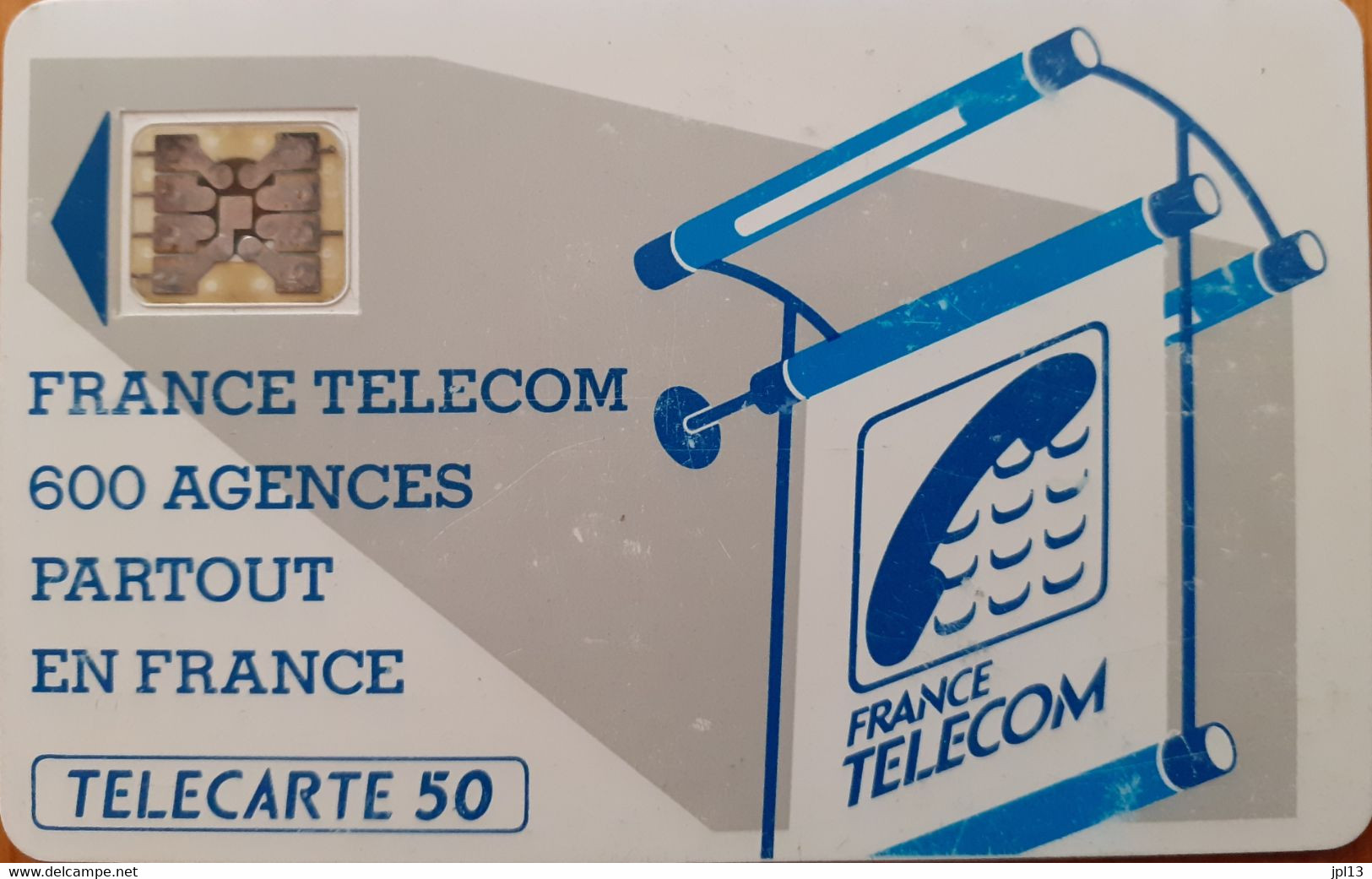 Carte à Puce - France - France Telecom - Les 600 Agences - SC4ab D6, 5 N° Petits Emboutis,2 Contacts Puce Invisibles - 600 Agences