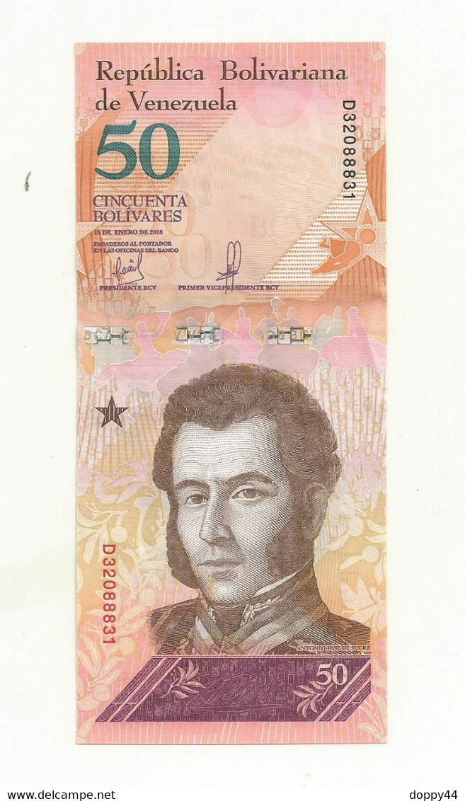 BILLET NEUF VENEZUELA 50 BOLIVARES 2018. - Venezuela