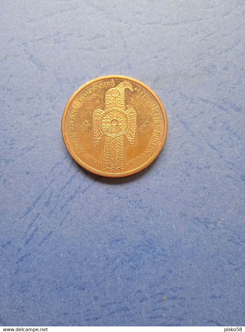 Nurnberg-thum Der Deutsche Nation 1852-1952 - Monete Allungate (penny Souvenirs)