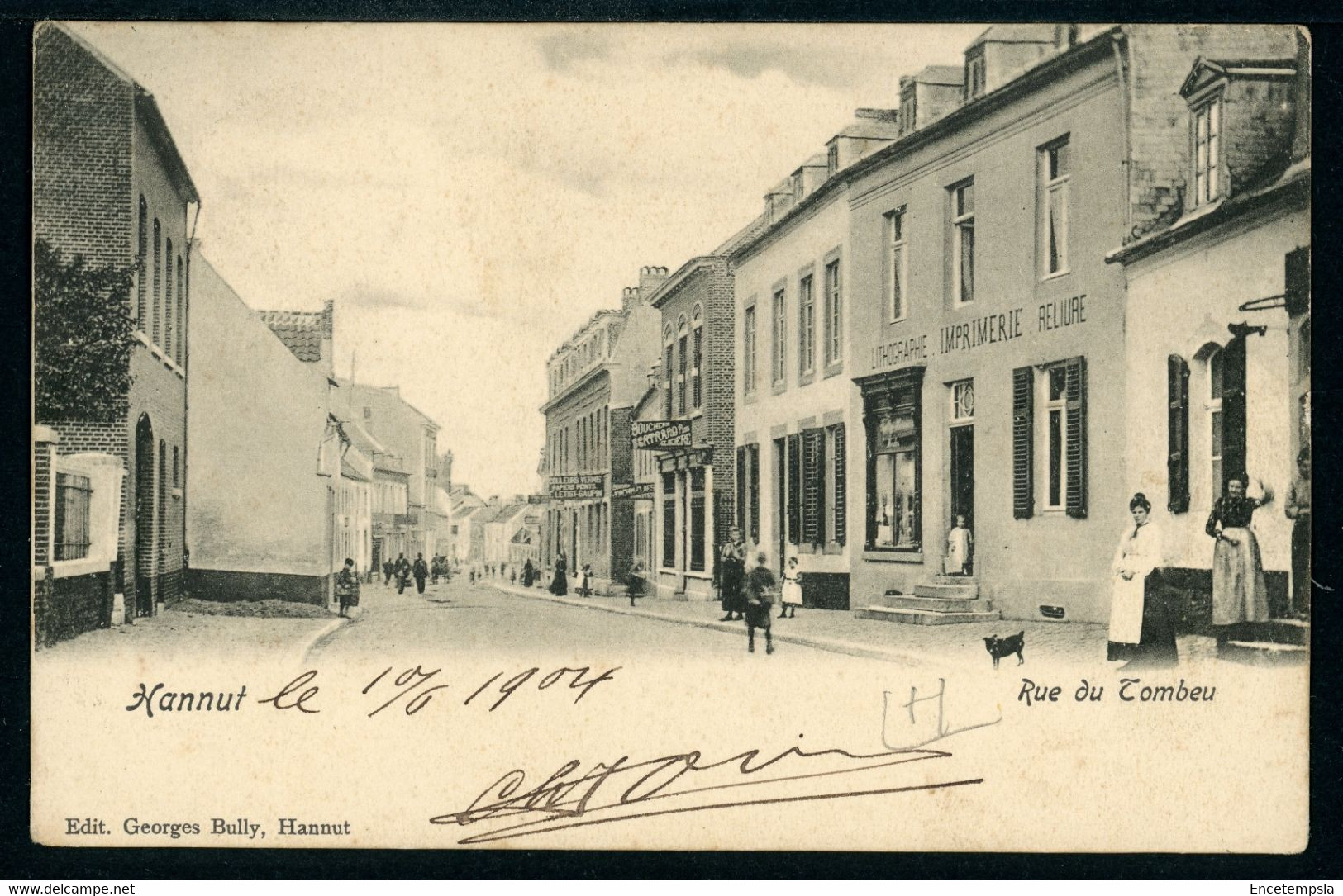 CPA - Carte Postale - Belgique - Hannut - Rue Du Tombeu - 1904 (CP20476OK) - Hannut
