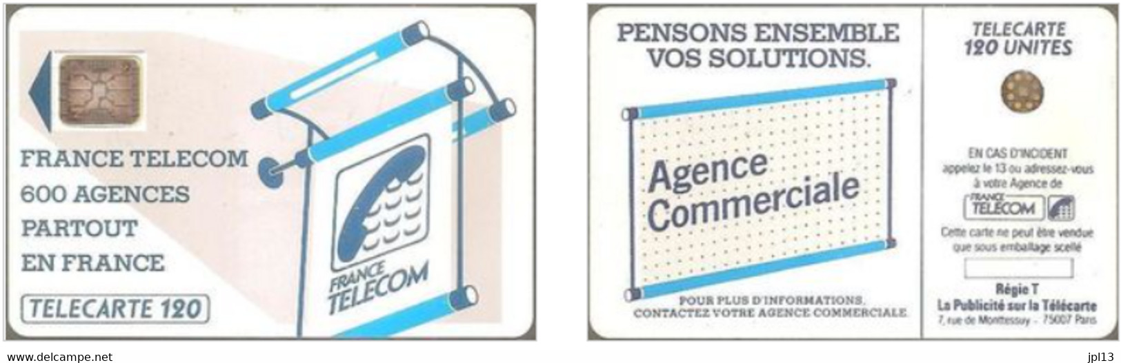 Carte à Puce - France - France Telecom - Les 600 Agences 120 - SC4an D7 Mate, 5 N° Impact Sur Cadre Bas - 600 Agences