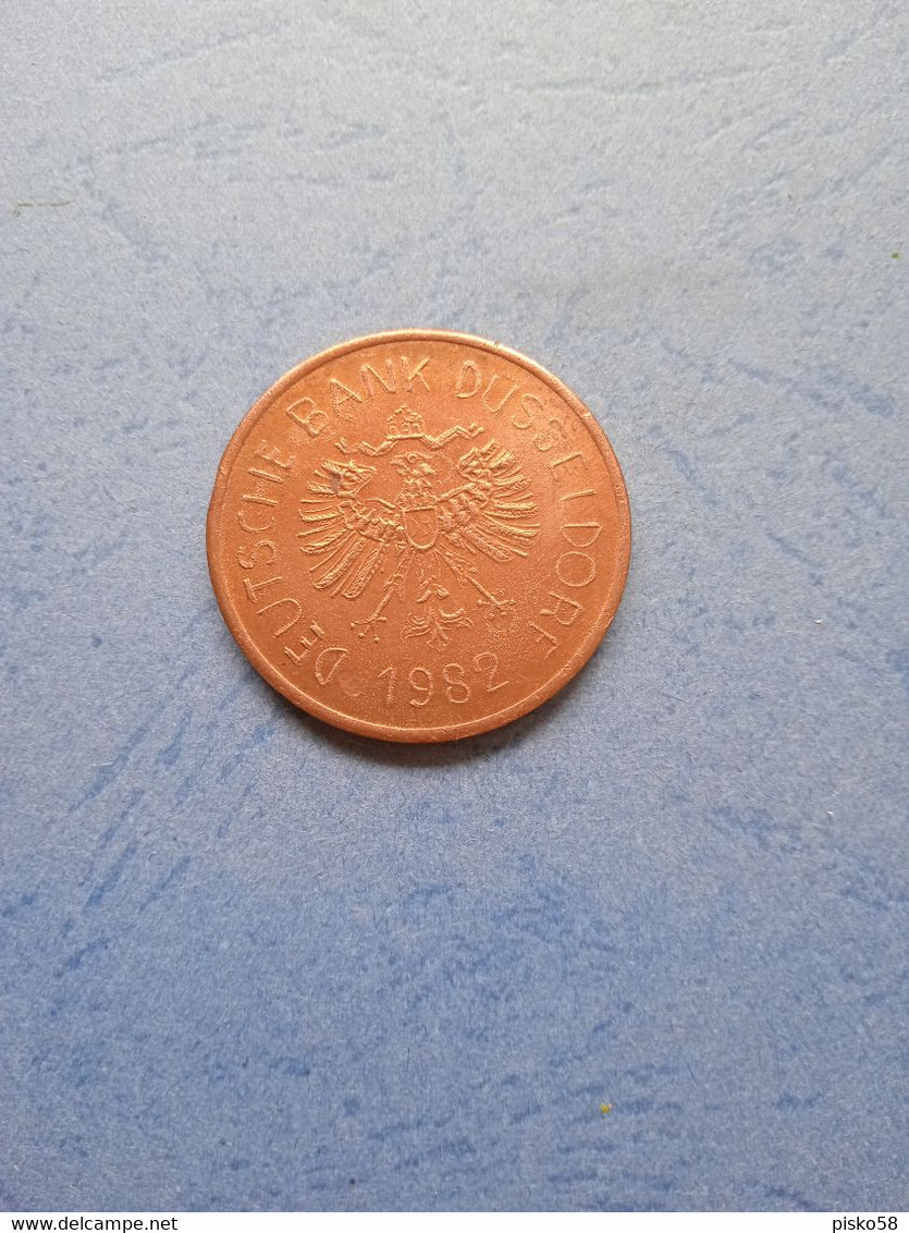 Dusseldorf Bank 1982 - Souvenirmunten (elongated Coins)
