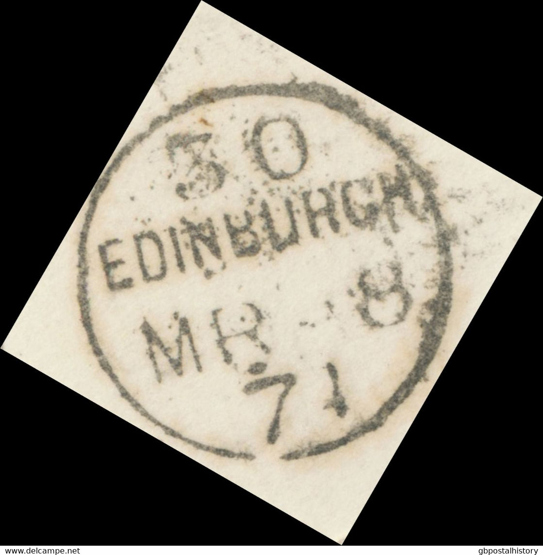 GB „159 / GLASGOW“ Scottish Duplex (4 Bars With Same Length, Time Code „2 ψ“, Datepart 18-19mm) On Very Fine Cover - Brieven En Documenten