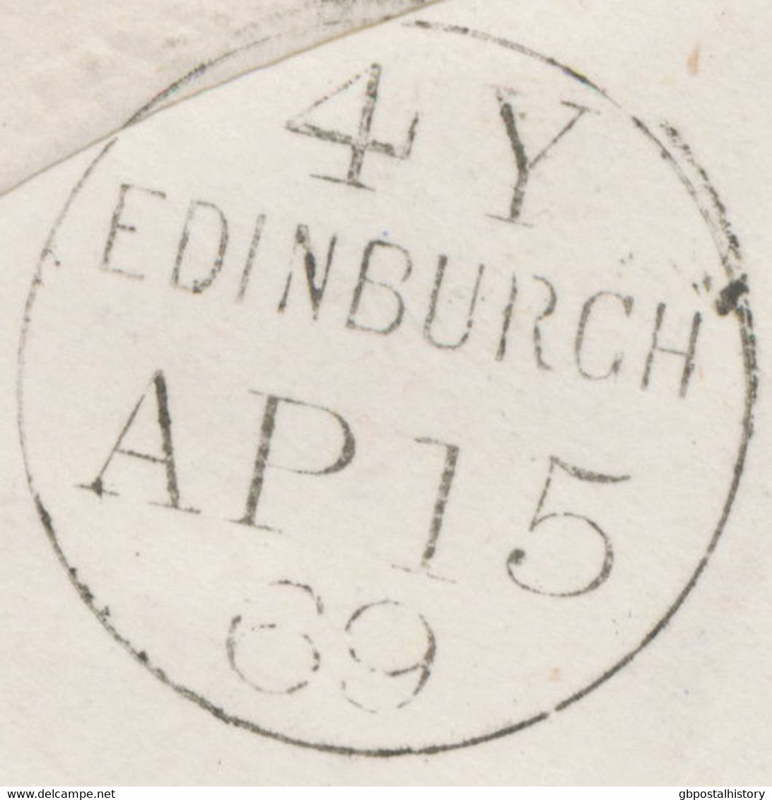 GB „159 / GLASGOW“ Scottish Duplex (4 THIN Bars With Different Length, Time Code „3 L“, Datepart 18mm) On Superb Cover - Covers & Documents