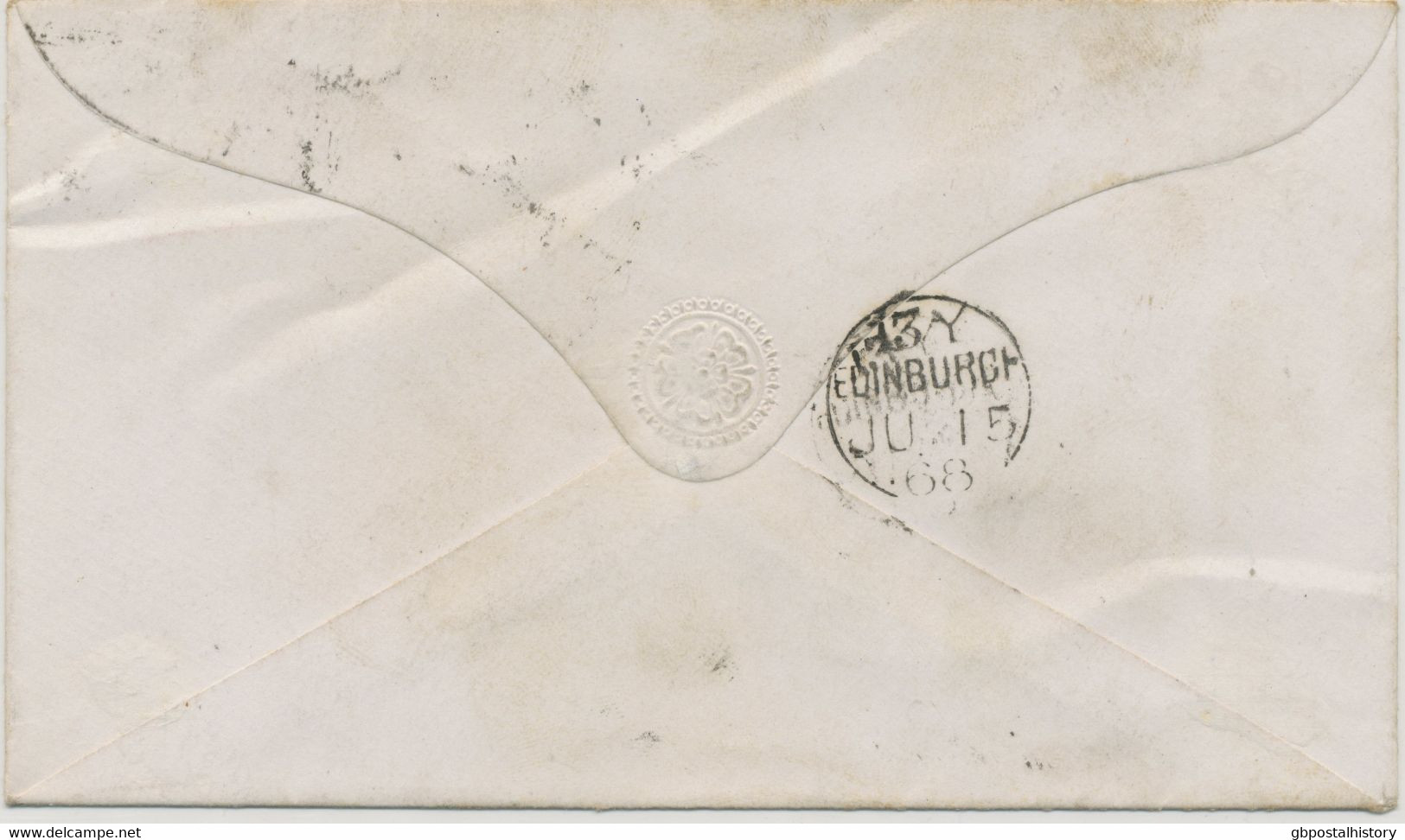 GB „159 / GLASGOW“ Scottish Duplex (4 THIN Bars With Different Length, Time Code „3 Ӂ “, Datepart 18mm) Very Fine Cover - Lettres & Documents