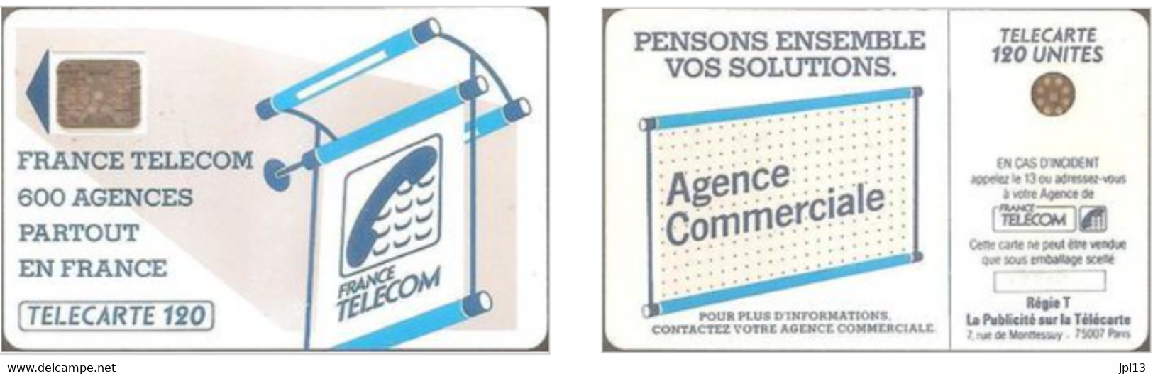 Carte à Puce - France - France Telecom -Les 600 Agences 120 - SC5an D7, 5 N° Impact Sur Cadre Haut - 600 Agences
