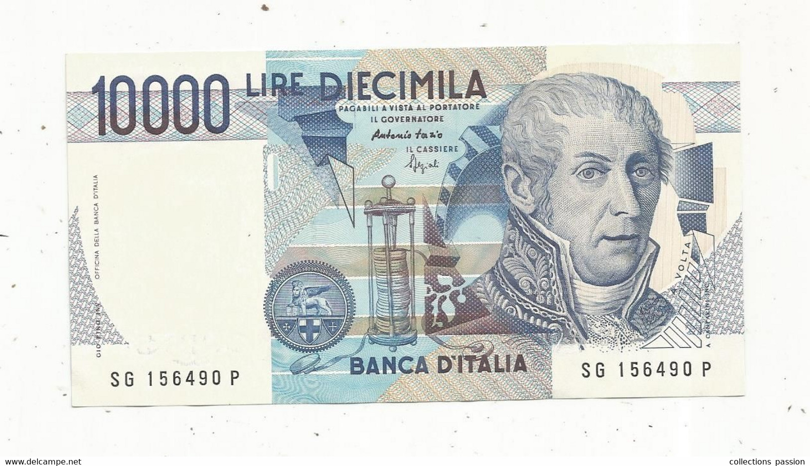 Billet, Banca D'Italia , 1000 , Diecimila LIRE, 1984 , 2 Scans - 10000 Lire