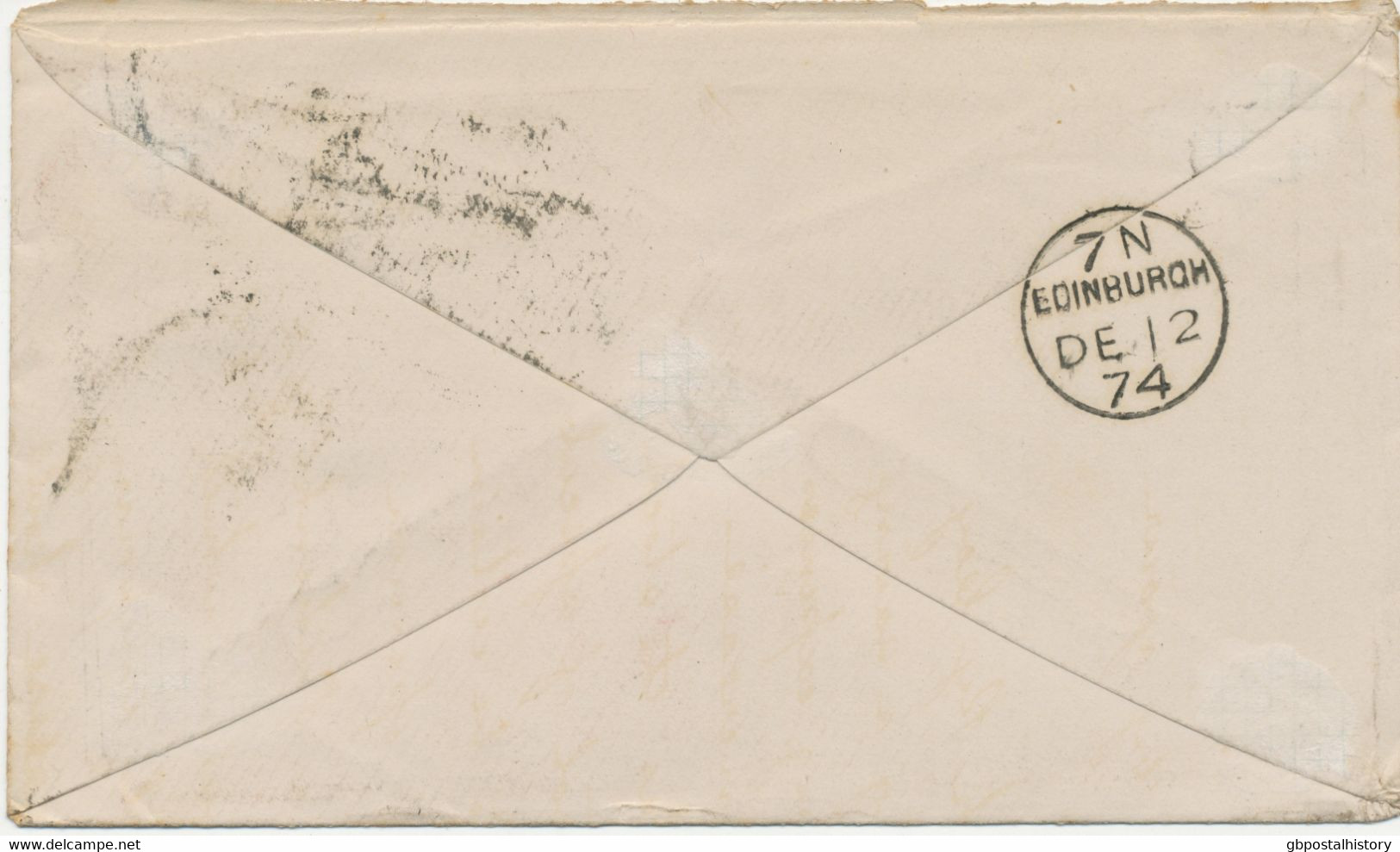 GB „159 / GLASGOW“ Scottish Duplex (4 Bars With Same Length, Time Code „4 A “, Datepart 19mm) On Superb Cover With QV 1d - Storia Postale