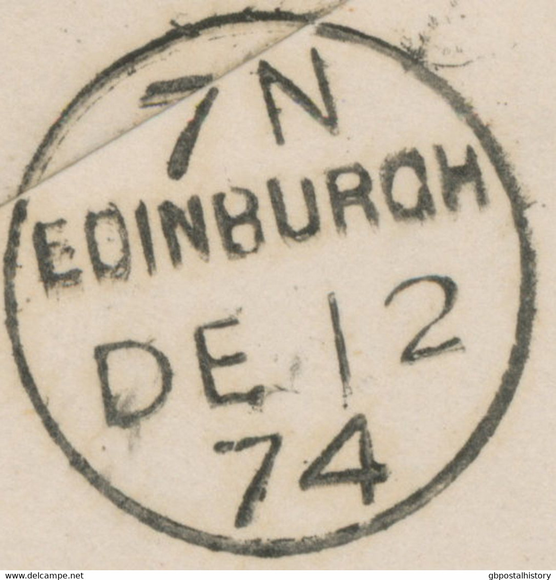 GB „159 / GLASGOW“ Scottish Duplex (4 Bars With Same Length, Time Code „4 A “, Datepart 19mm) On Superb Cover With QV 1d - Covers & Documents