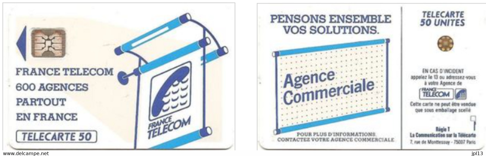Carte à Puce - France - France Telecom -Les 600 Agences 50 - SC4an, 5 N° Impacts Décalés Haut - 600 Agences
