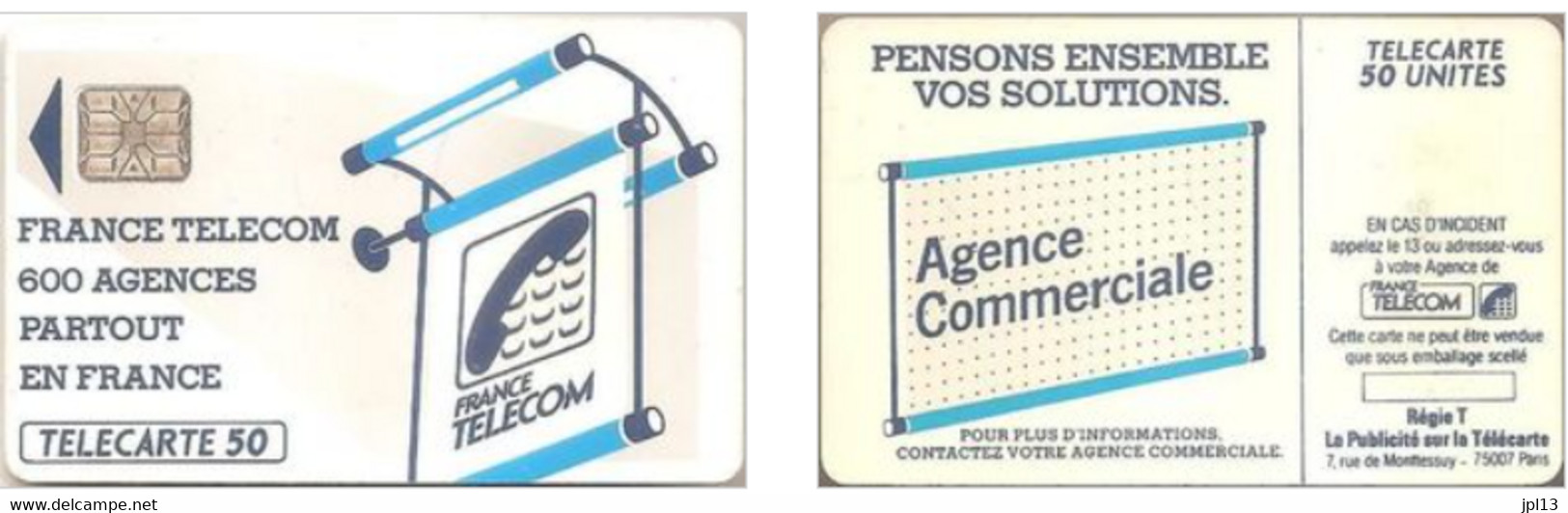 Carte à Puce - France - France Telecom -Les 600 Agences 50 - SC6, 5 N° Grands Emboutis, 6 Décalé Bas - 600 Agences