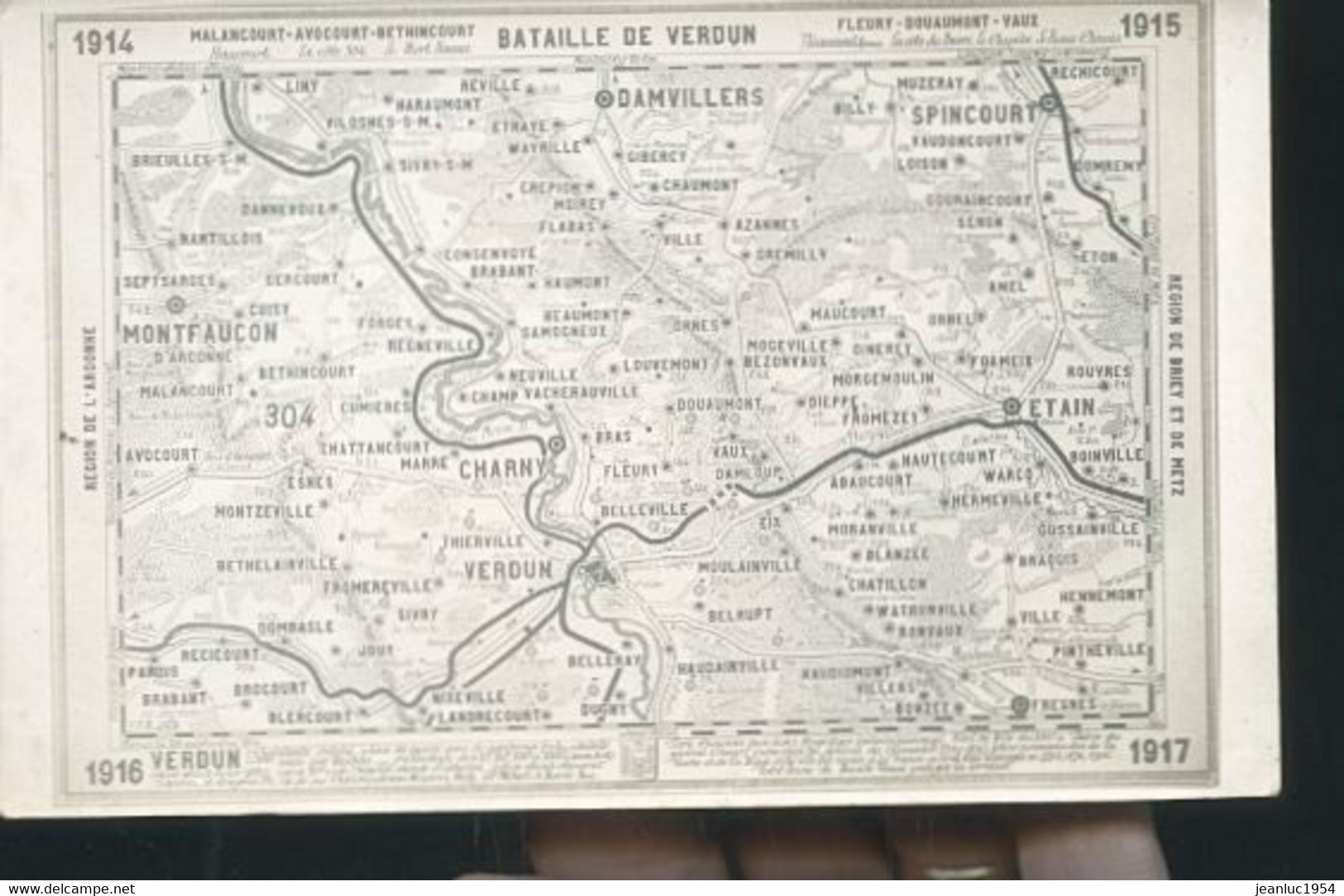 VERDUN CARTE DE 1915 - Verdun