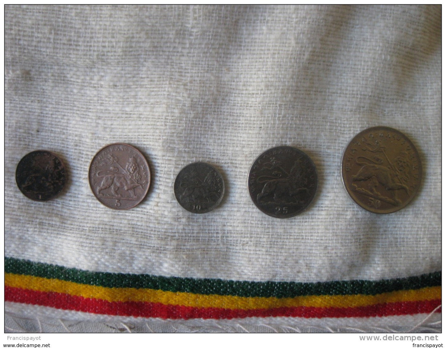 Haile Selassie 1923 EE = 1930/31 (5 Coins) AUNC - Ethiopia