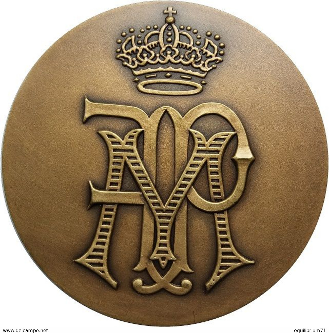 Médaille Commémorative:Le Roi Et La Reine Philippe Et Mathilde/Herdenkingspenning: Koning En Koningin Filip En Mathilde - Royal / Of Nobility