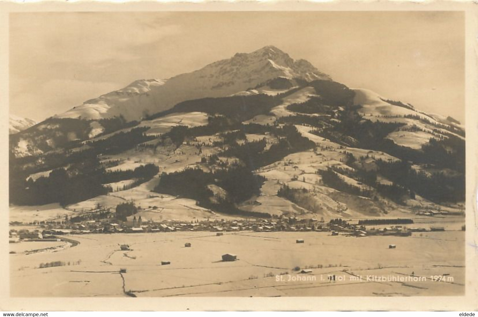 Real Photo St Johann Tirol Mit Kitzbuhlerhorn - St. Johann In Tirol