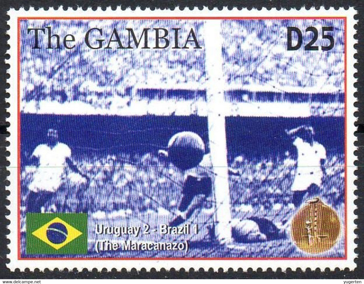 Gambia - 1v - MNH - Uruguay Vs Brazil - Football Bastia Fußball Fútbol Soccer Calcio Futebol Voetbal - 1950 – Brasile