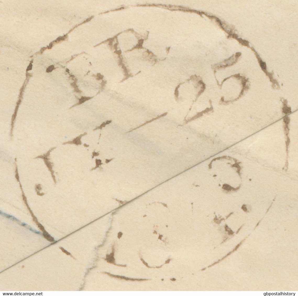 GB LONDON Inland Office „12“ Numeral Postmark (Parmenter 12B, NEW LATEST USAGE 25.7.1849, Till Now According Parmenter - Cartas & Documentos