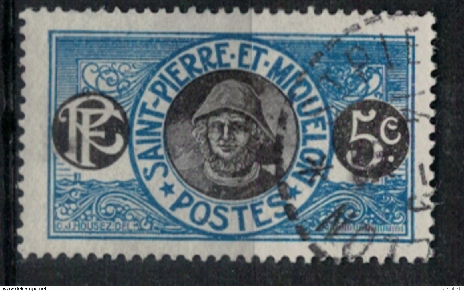 SAINT PIERRE ET MIQUELON        N°  YVERT :  107 OBLITERE       (OB 10 / 16 ) - Used Stamps