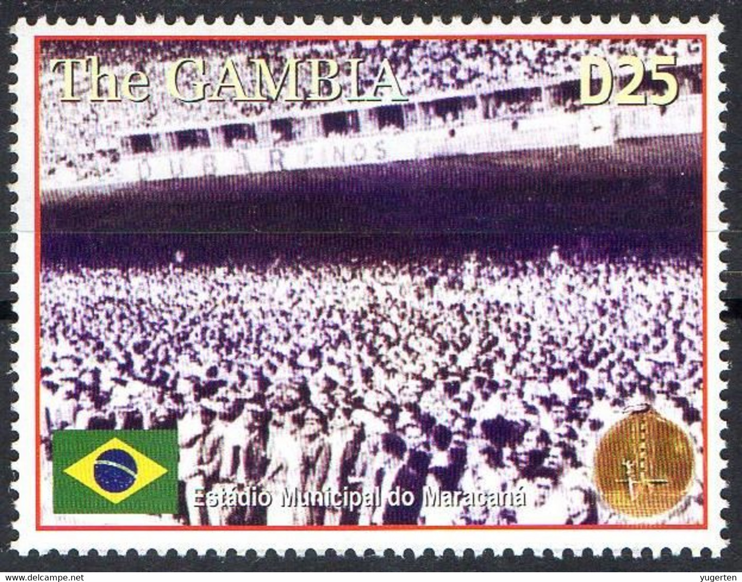 Gambia - 1v - MNH - Maracana Stadium Brazil Football Fußball Fútbol Soccer Calcio Voetbal Stadiums Stadien Estadios - 1950 – Brazilië