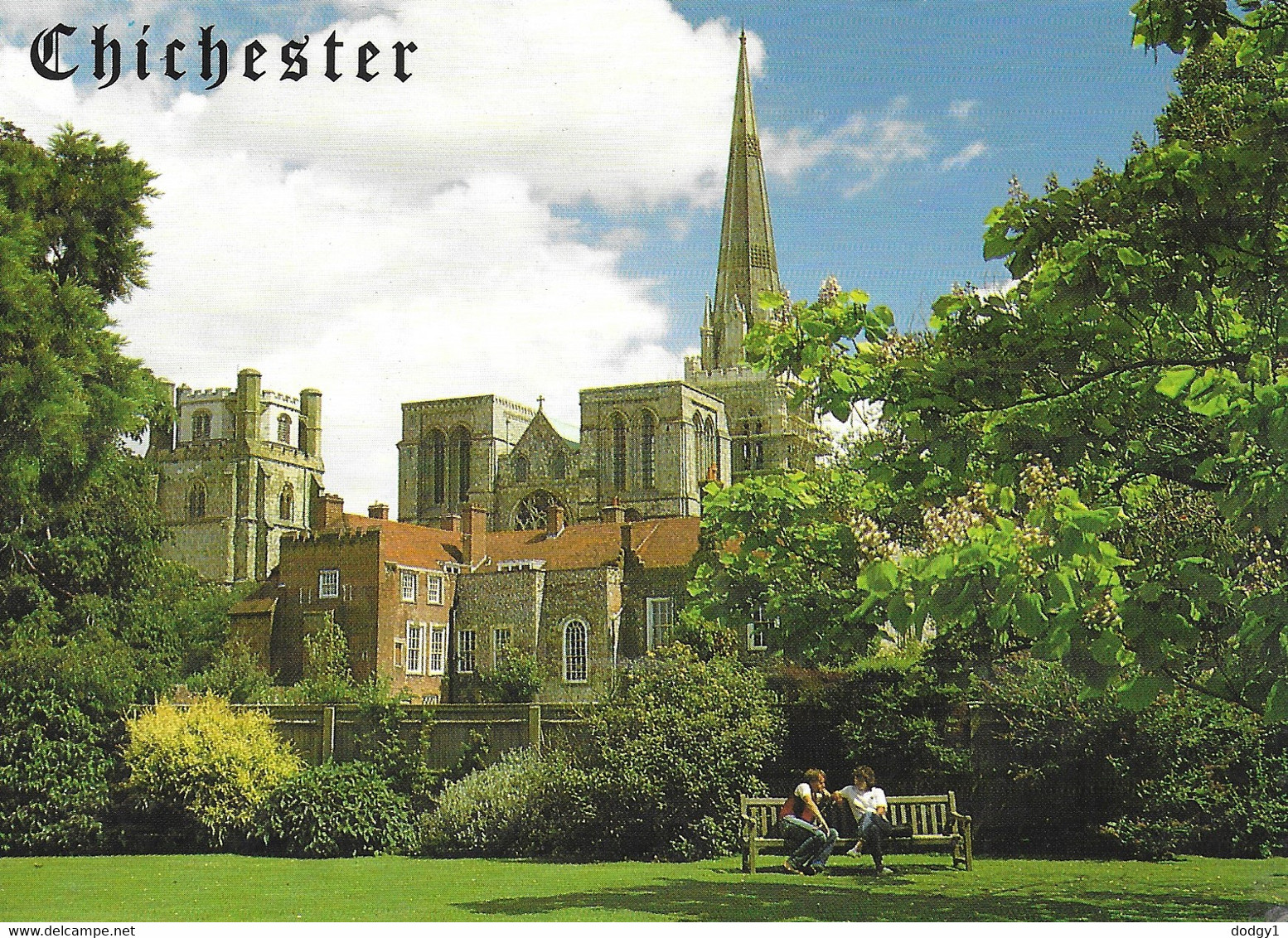 CHICHESTER CATHEDRAL, CHICHESTER, SUSSEX, ENGLAND. USED POSTCARD   Ts7 - Chichester