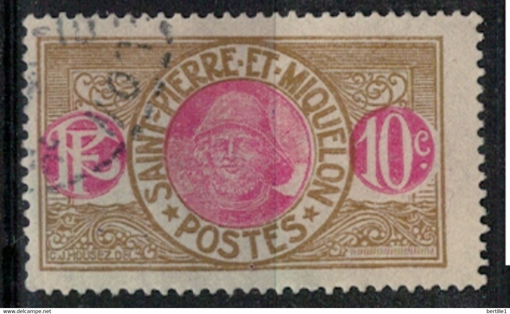 SAINT PIERRE ET MIQUELON        N°  YVERT :  109 ( 4 )  OBLITERE       (OB 10 / 16 ) - Used Stamps