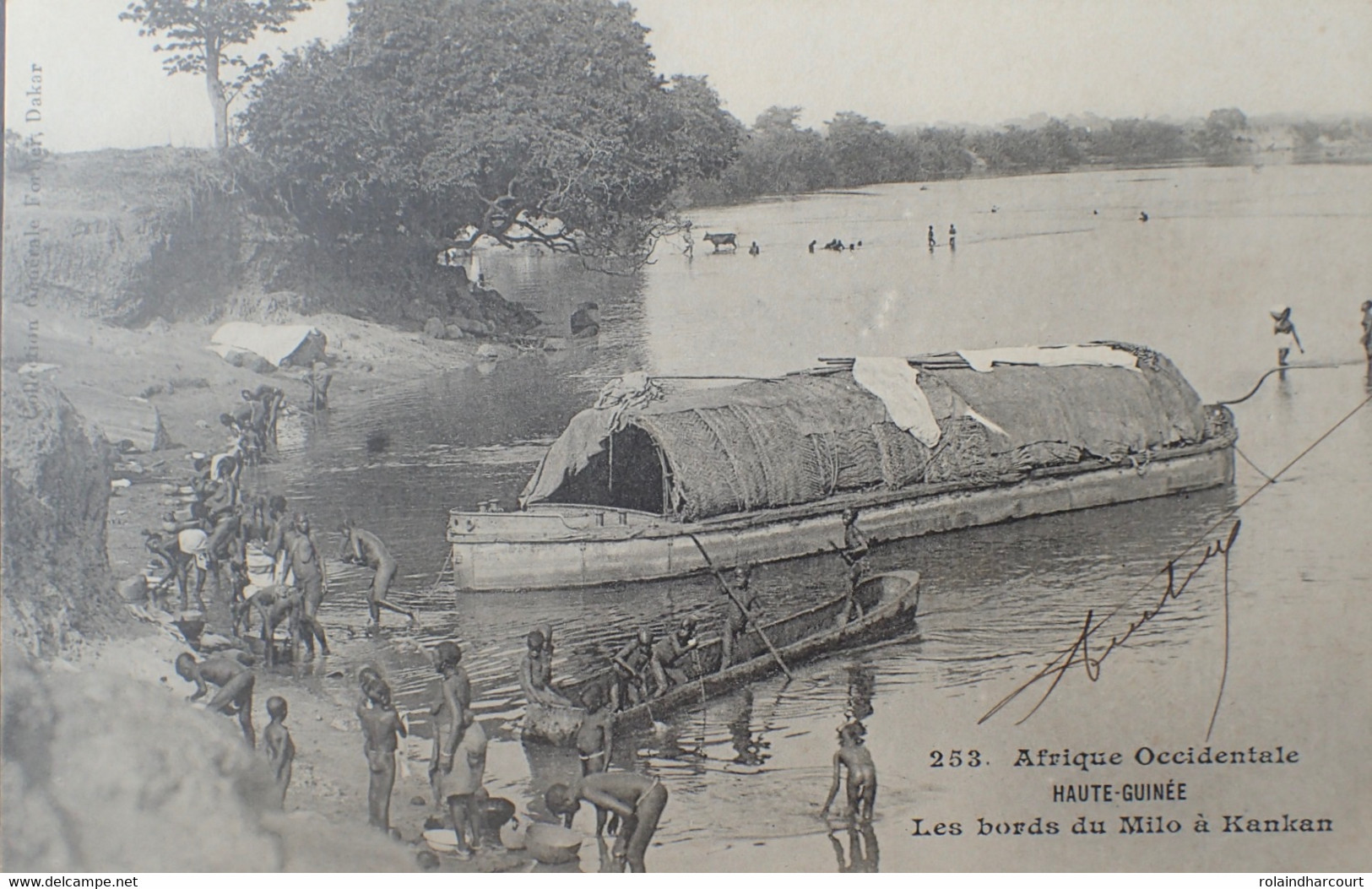 74 - CPA - GUINEE FRANÇAISE - 1907 - LES BORDS DU MILO A KANKAN - Guinée Française