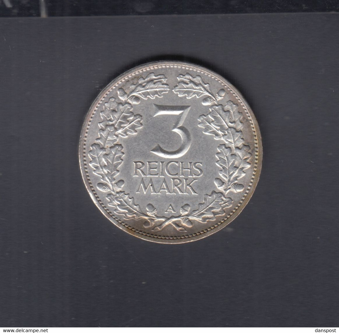 Dt. Reich 3 Mark 1925 - 3 Marcos & 3 Reichsmark