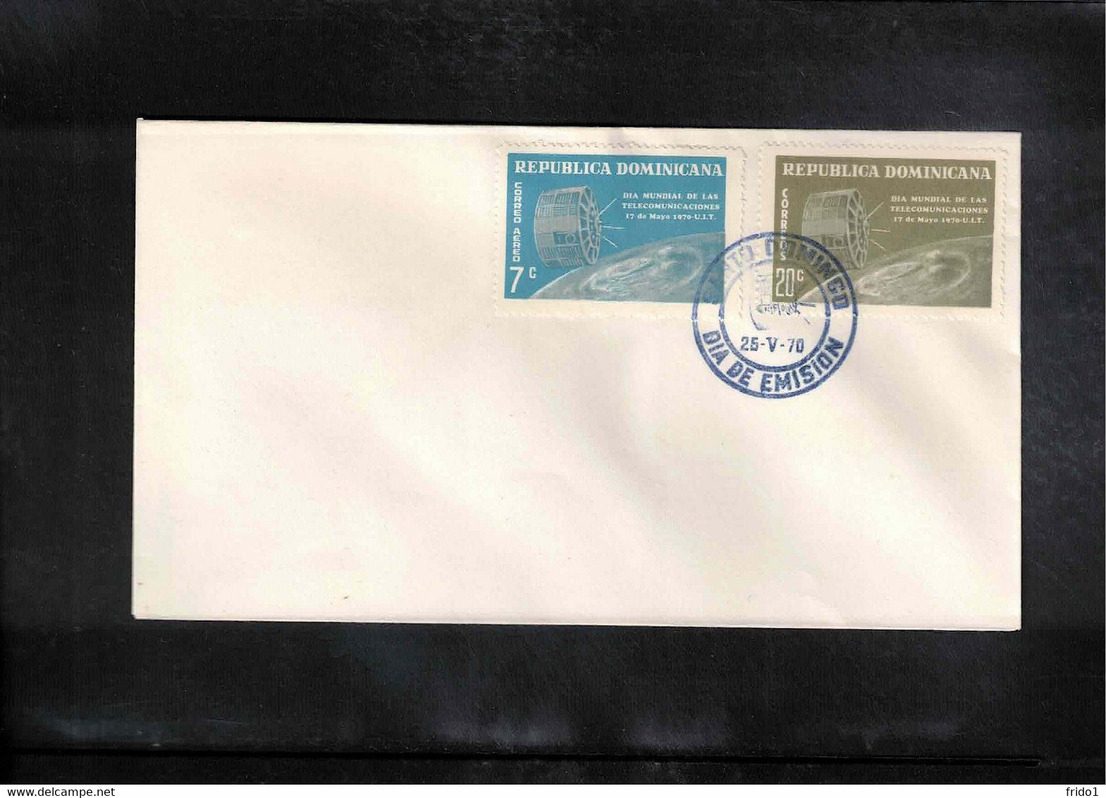 Dominican Republic 1970 Space / Raumfahrt - World Telecommunication Day FDC - América Del Norte