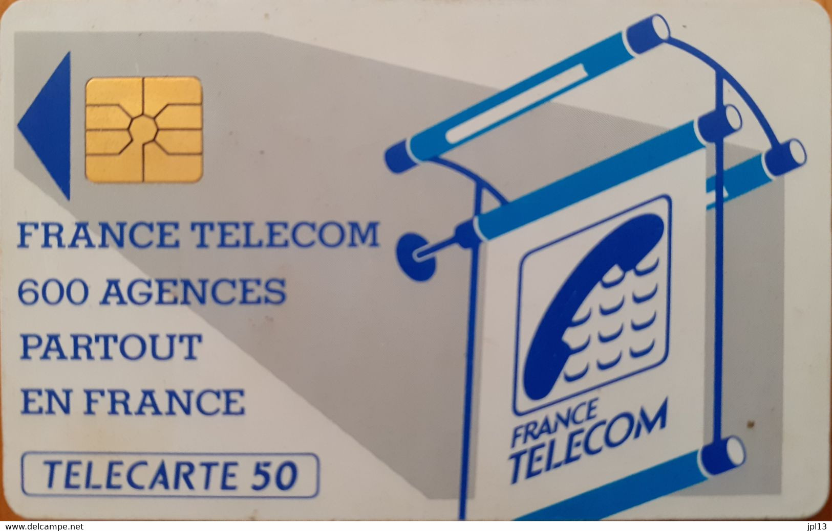 Carte à Puce - France - France Telecom - Les 600 Agences 50 - Gem, Chiffres 1 Et 1 Espacés - 600 Agences