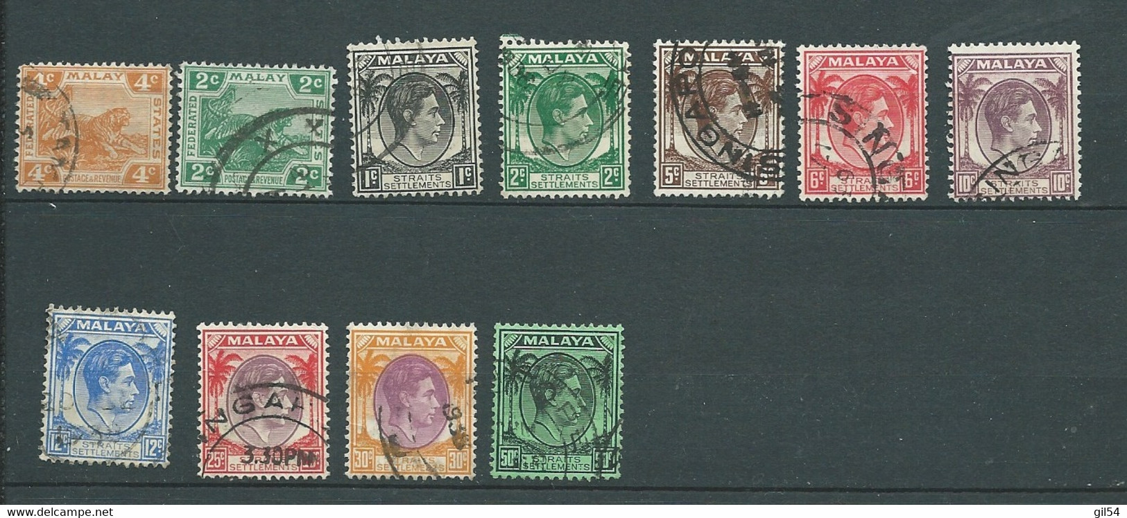 Fédération De Malaisie  - Lot De 16 Timbres Oblitérés ( Début De Collection   AI 31403 - Federated Malay States