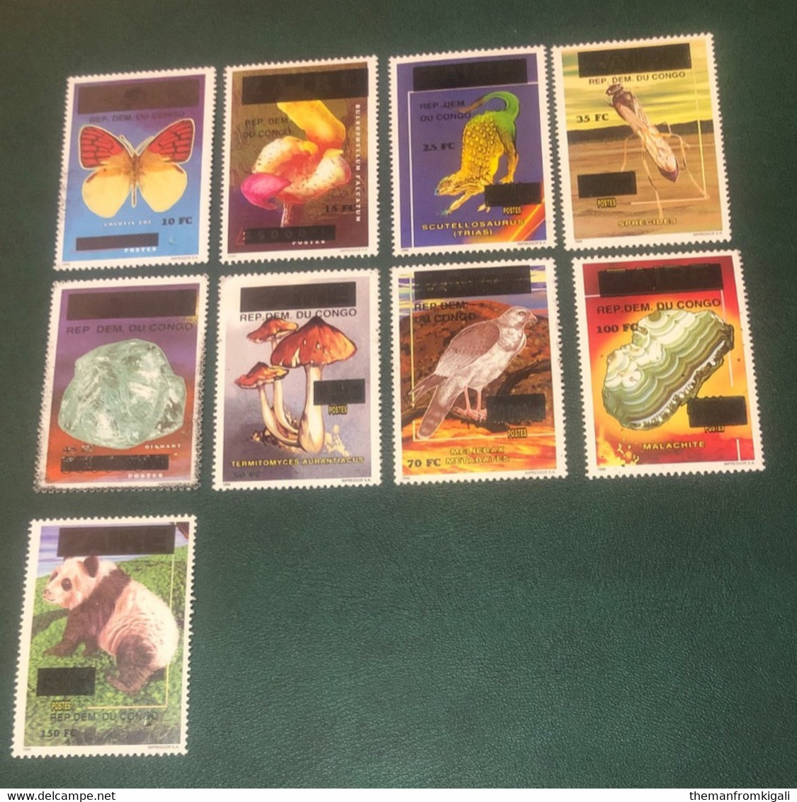 Congo DR 2001 - Various Stamps Surcharged - Altri & Non Classificati