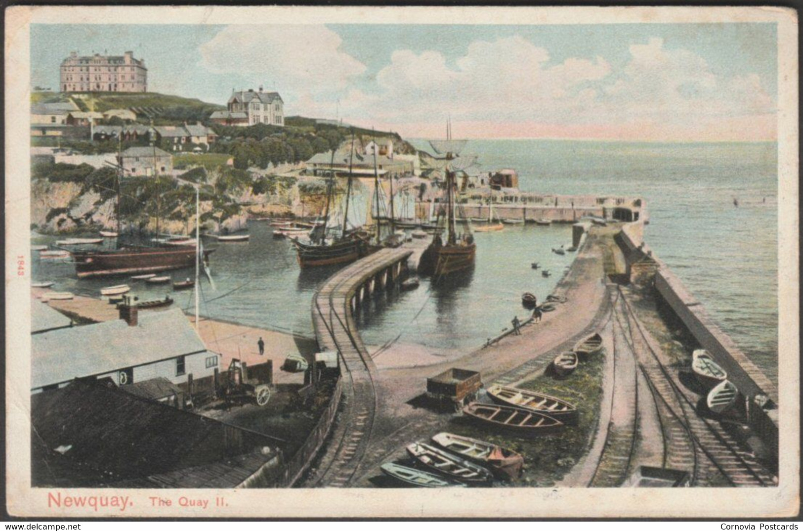 The Quay, Newquay, Cornwall, 1906 - Peacock Postcard - Newquay