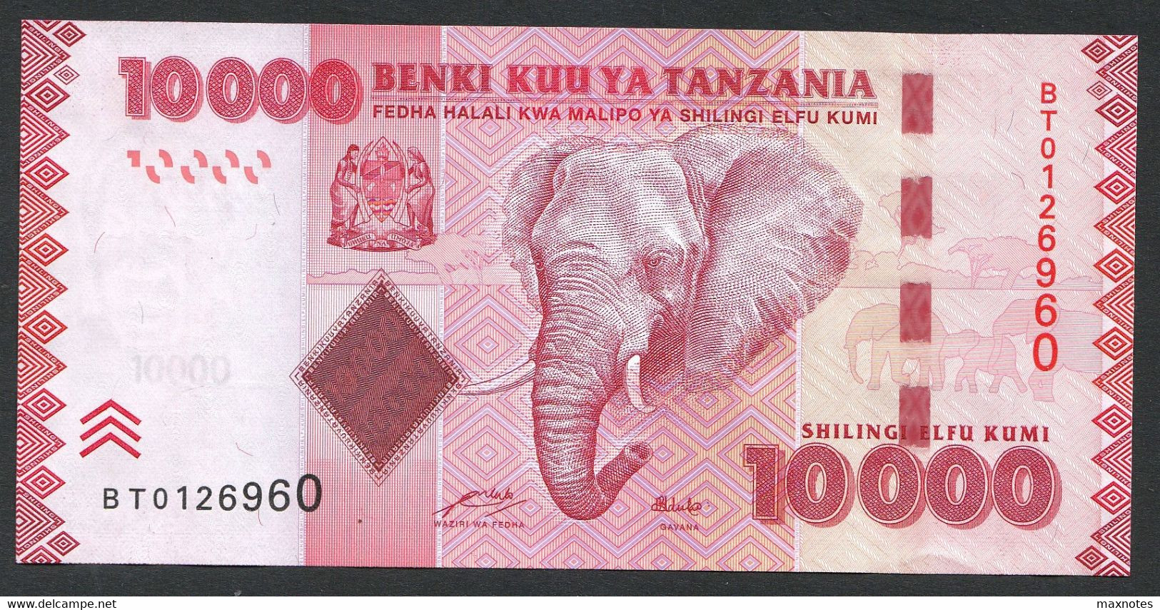 TANZANIA : 5000 Shilingi - P44a - 2010 - UNC - Tanzanie