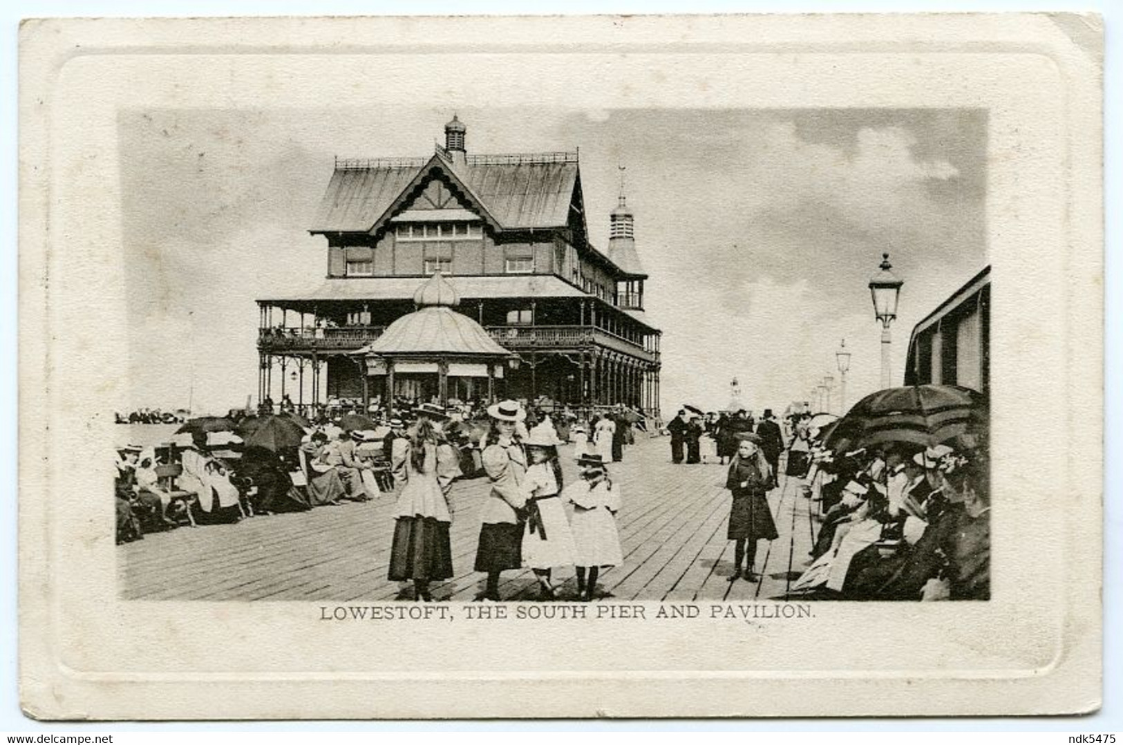 LOWESTOFT : THE SOUTH PIER AND PAVILION / POSTMARK - LOWESTOFT CDS / ADDRESS - SCARBOROUGH, CAYTON (AGAR) - Lowestoft