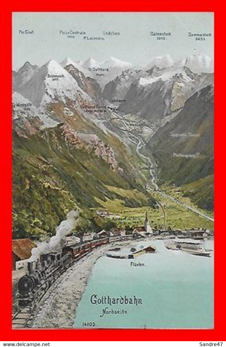 CPA GOTTHARDBAHN (Suisse) Nordseite. Ligne Ferroviaire Reliant Lucerne à Chiasso...O571 - Chiasso