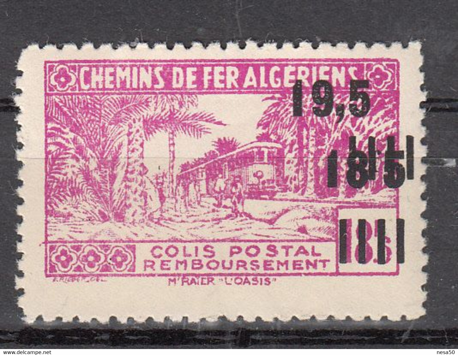 Treinen, Train, Locomotive, Eisenbahn , Railway:  Algerije 1947 Yv: CP 180 - Trenes