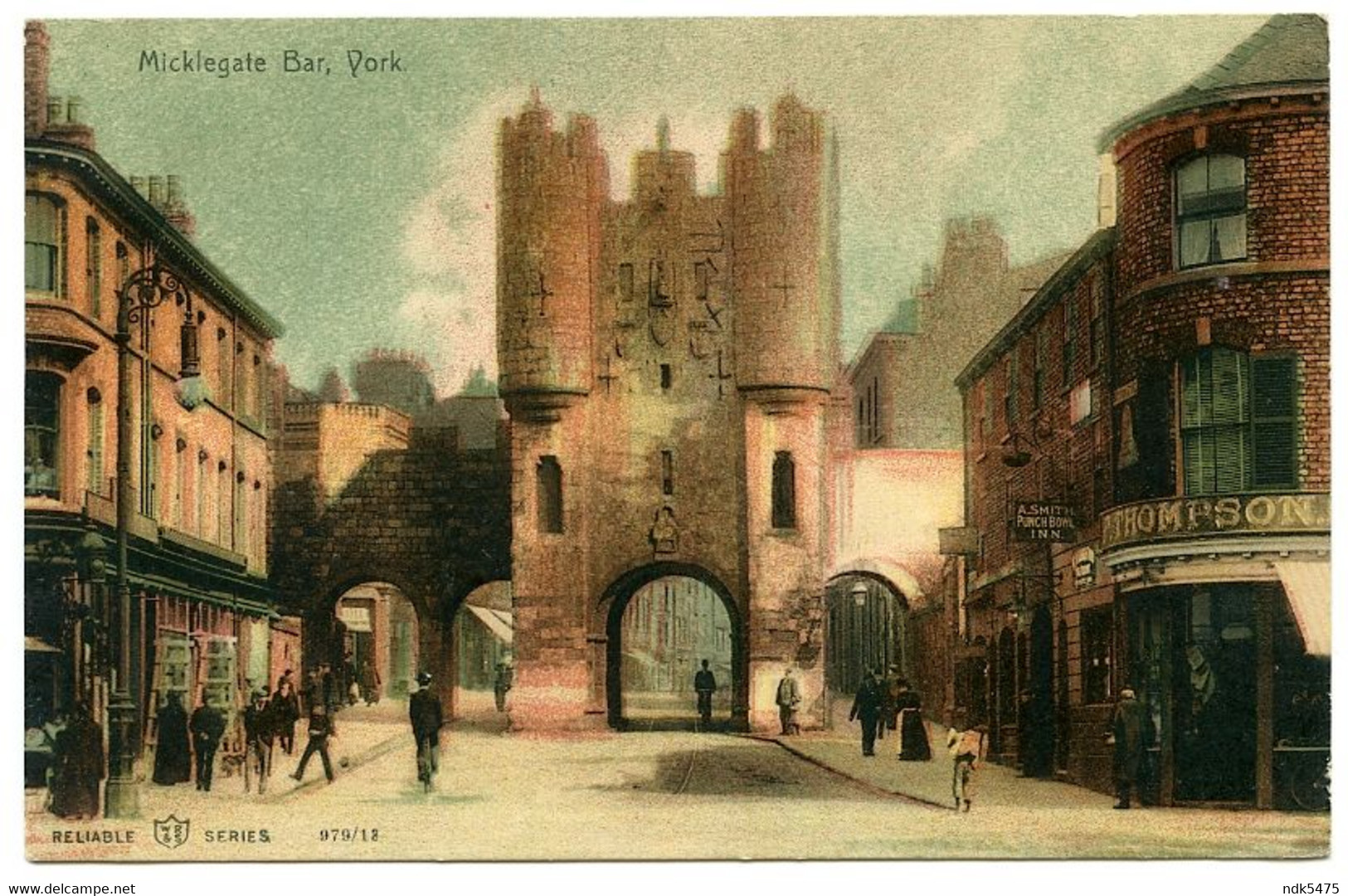 YORK : MICKLEGATE BAR / POSTMARK - SHERIFF HUTTON / ADDRESS - SCARBOROUGH, CAYTON (SMITH) - York