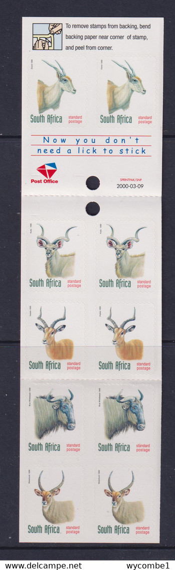 SOUTH AFRICA - 2000 Endangered Animals Complete Self Adhesive Booklet As Scans - Ongebruikt