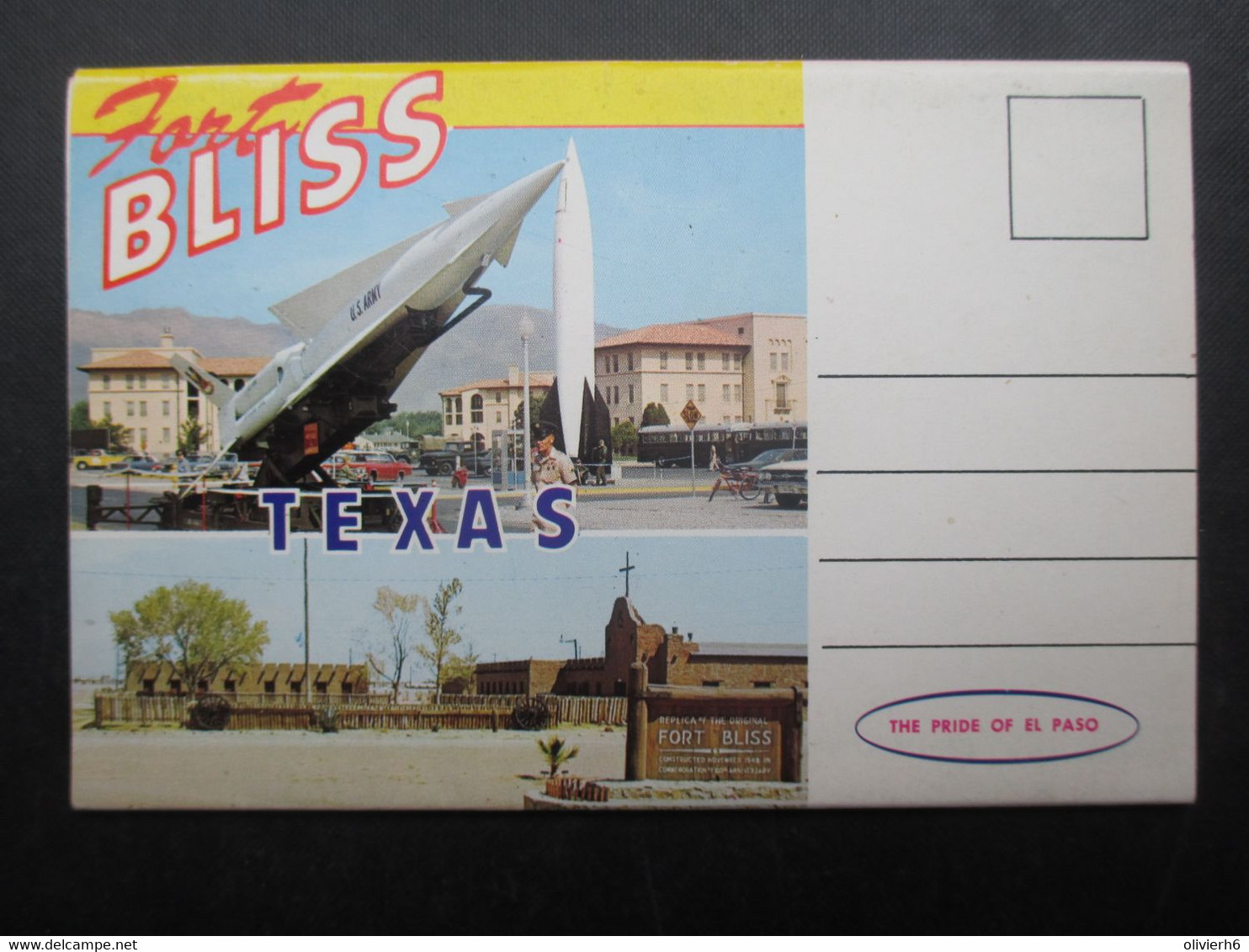 CARNET VUES ETATS-UNIS (M2216) FORT BLISS El PASO (14 Vues) Missile Test Center Of The US Army - El Paso