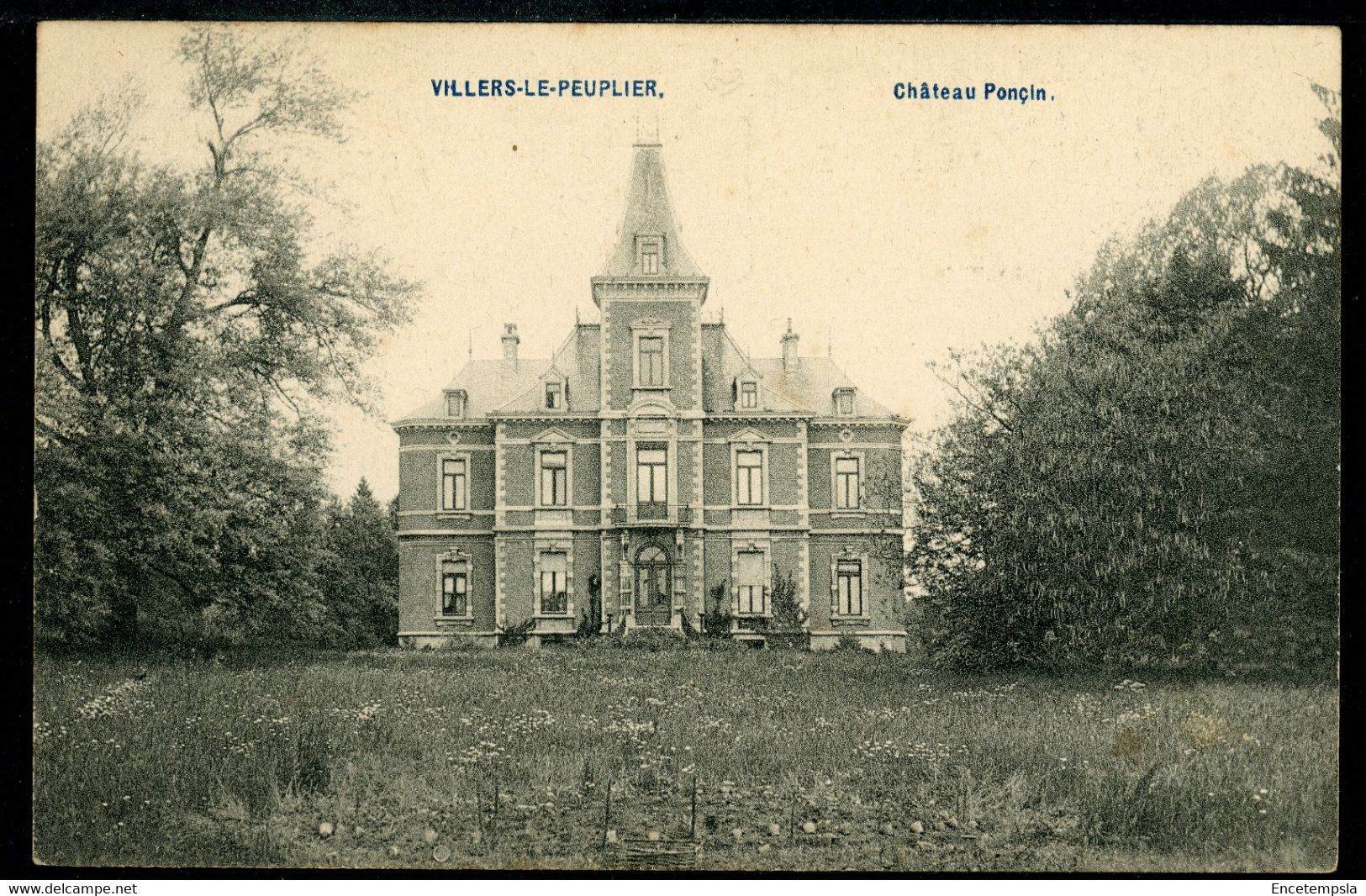 CPA - Carte Postale - Belgique - Villers Le Peuplier - Château Ponçin (CP20506) - Hannut