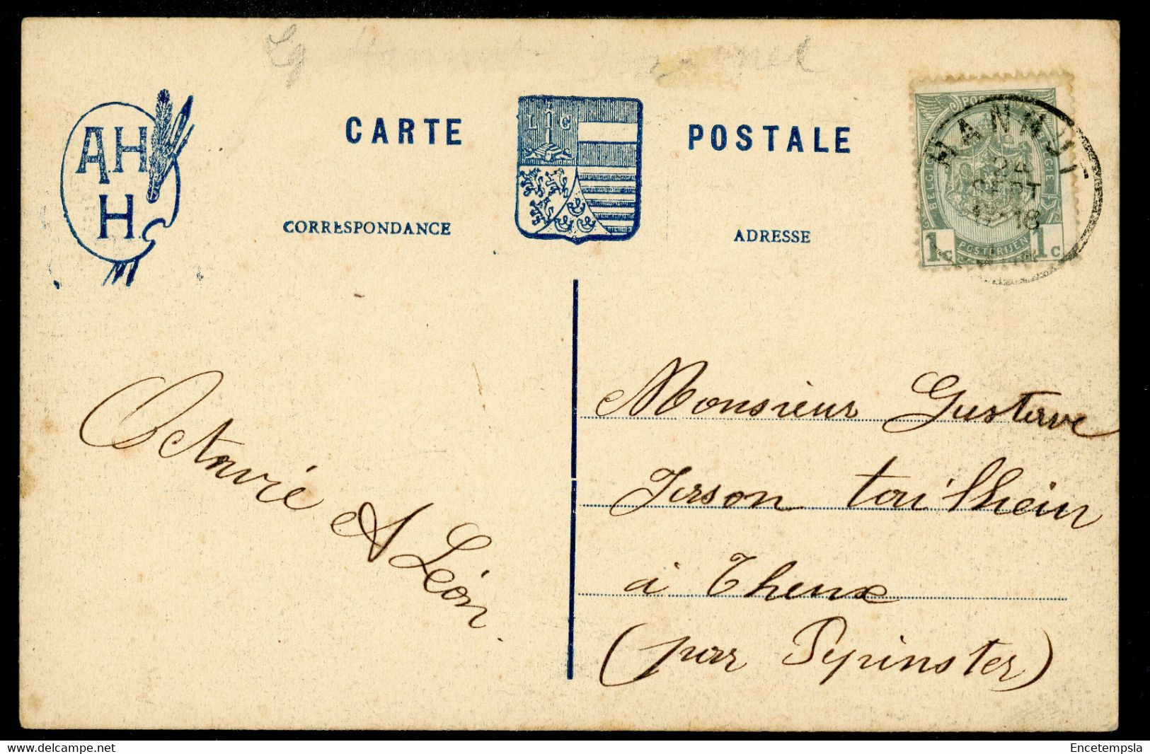 CPA - Carte Postale - Belgique - Villers Le Peuplier - Château Ponçin (CP20506) - Hannut