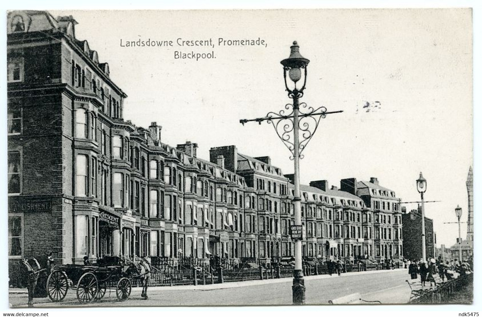 BLACKPOOL : LANDSDOWNE CRESCENT, PROMENADE / ADDRESS - YORK, ST. JOHN STREET (WOODALL) - Blackpool