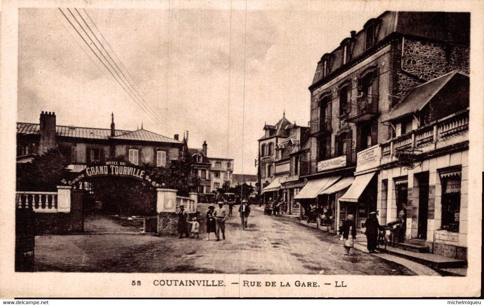 BGJ 40125   COUTAINVILLE  RUE DE LA GARE - Altri & Non Classificati