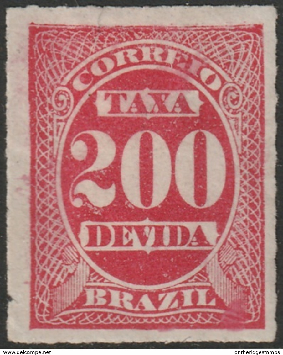 Brazil 1889 Sc J5 Bresil Yt Taxe 5 Postage Due MH* Some Disturbed Gum - Segnatasse