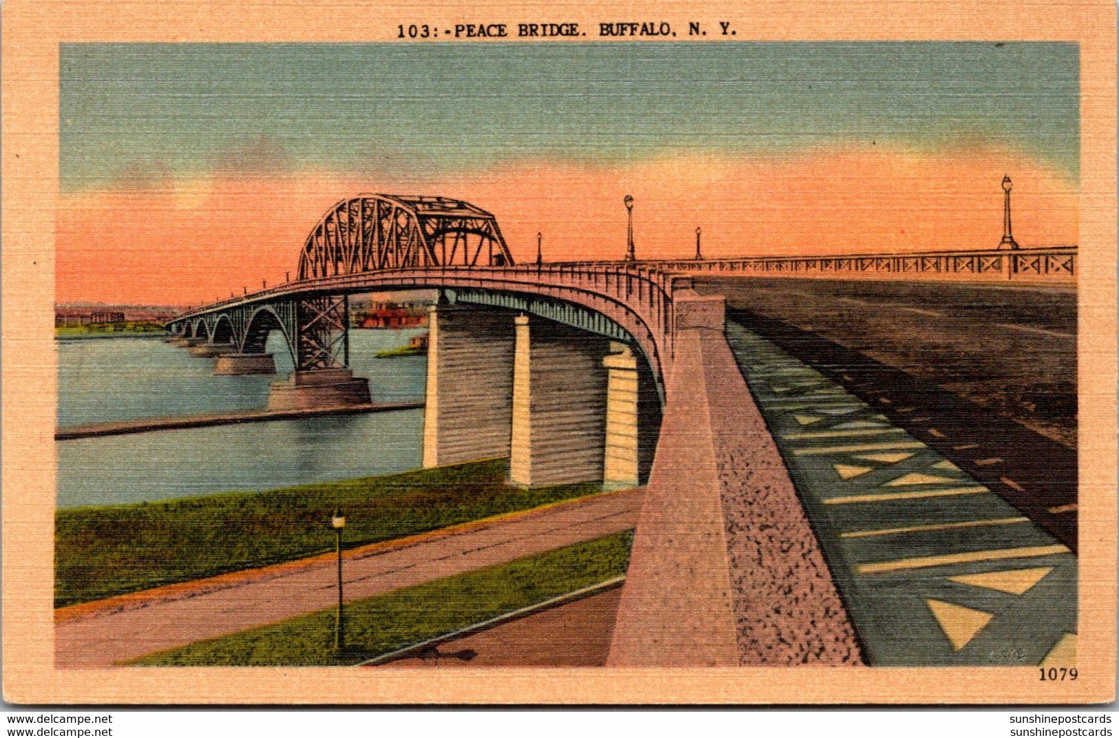 New York Buffalo Peace Bridge 1950 - Buffalo